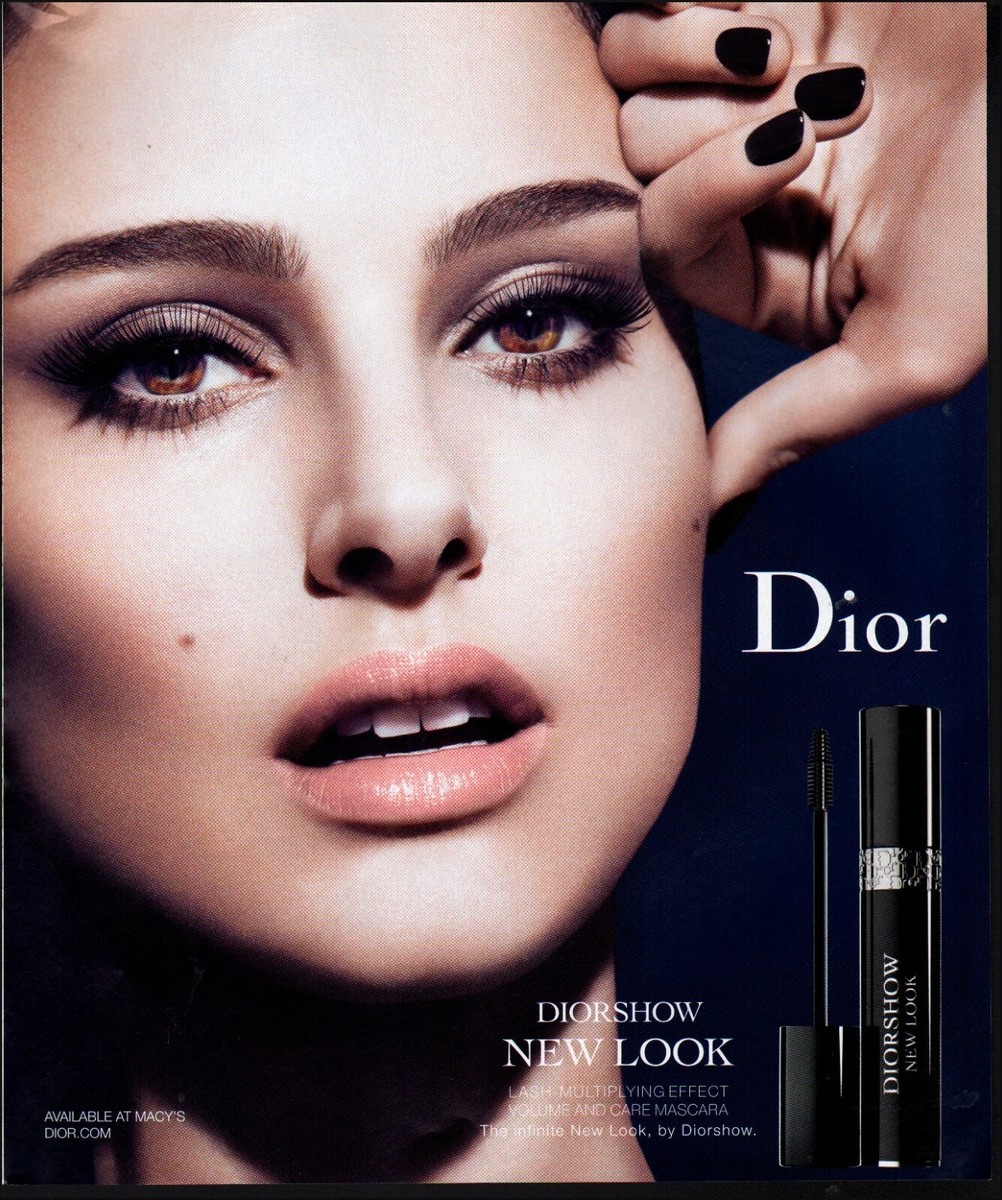 2012 Print ad Dior Diorshow mascara actress Natalie Portman Photo