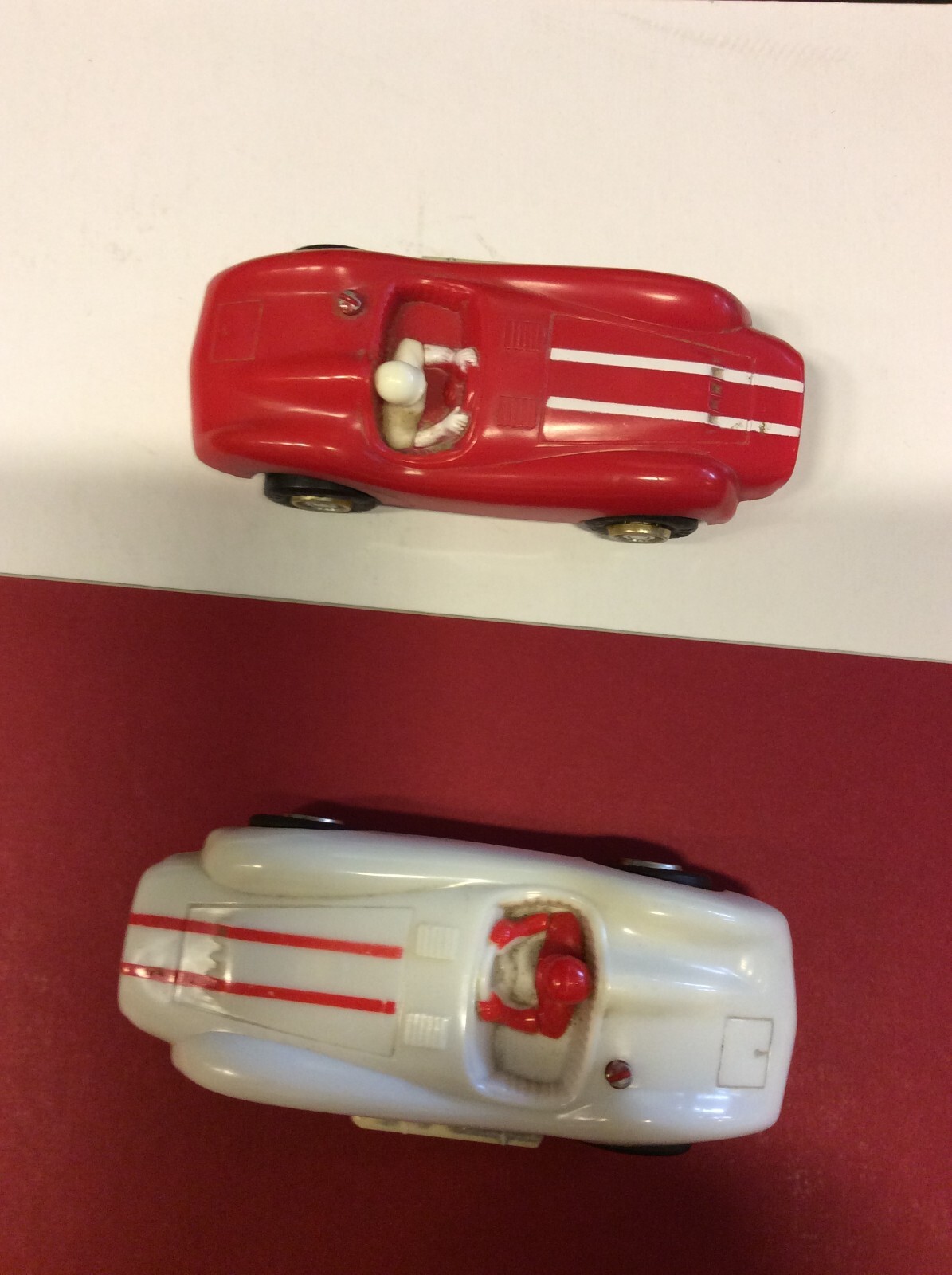 1960's Eldon GT Ferrari 1/32 Scale Slot Racing Cars set of 2, nice