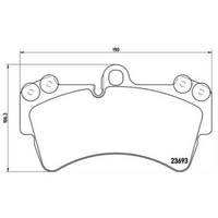 Brembo Bremsbelagsatz Scheibenbremse Vorne FüR VW Touareg 3.0 V6 TDI 2.5 R5