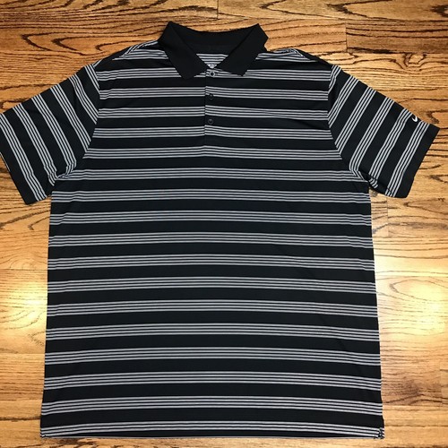 Nike Golf Polo Shirt Mens XXL Black 