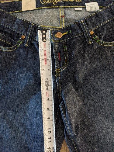 Cruel Girl Low & Lean Women's Wide Leg Rigid Denim Dark Wash Jeans Size 3 NWT! - Picture 21 of 24