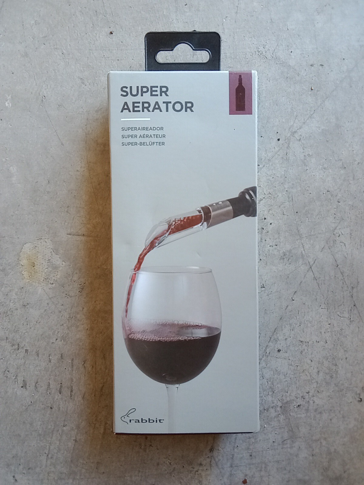 Rabbit W6127 Super Wine Aerator and Pourer Clear for sale online eBay