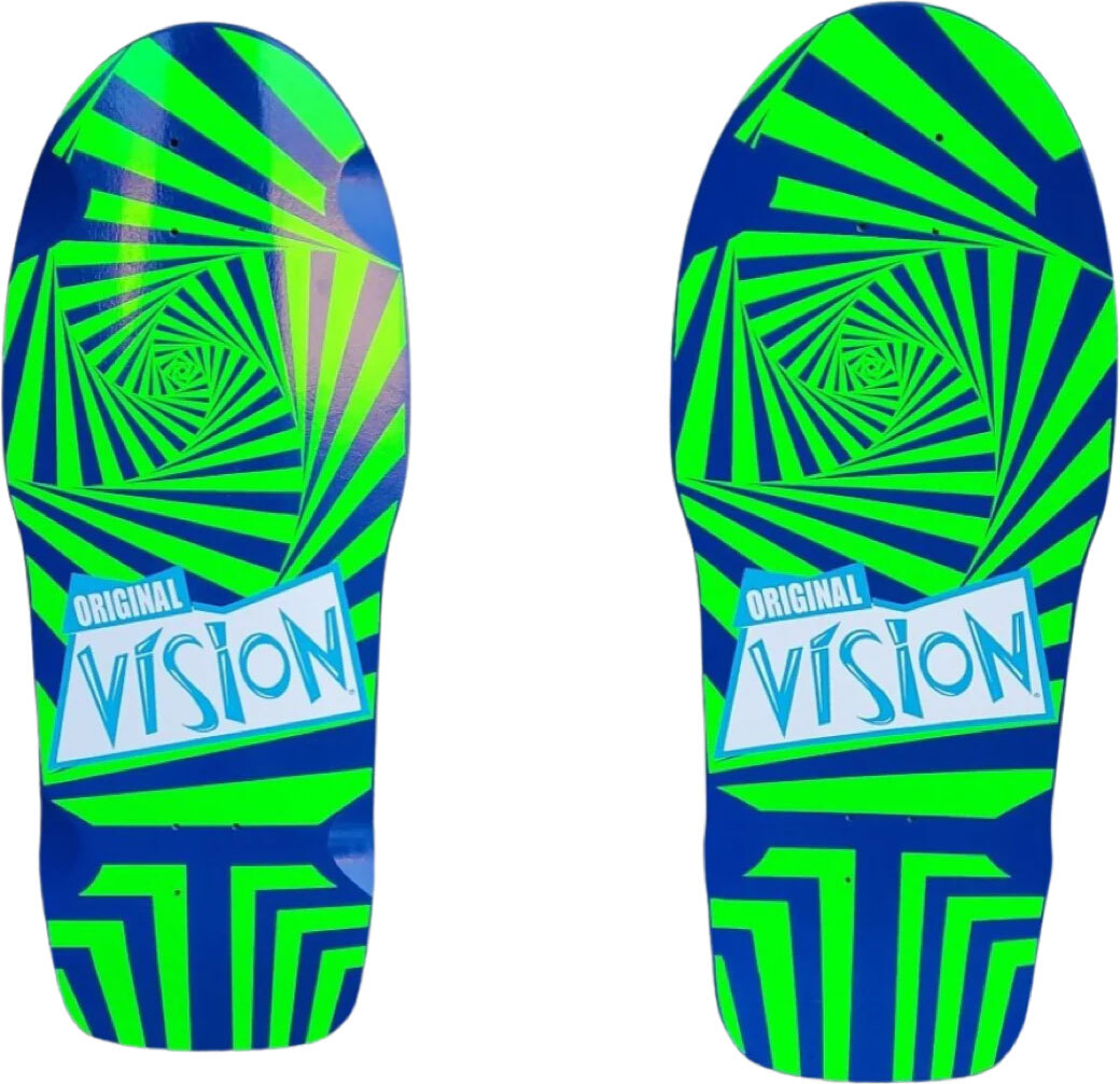 Vision Skateboard Deck OG Double Take Blue 10