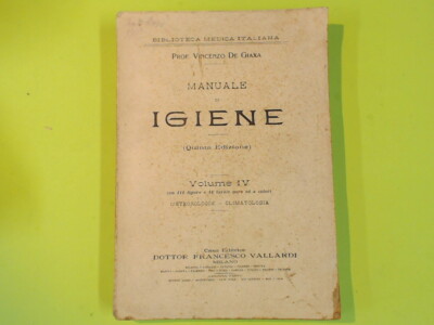 HYGIENEHANDBUCH VOL IV DE GIAXA VALLARDI 1915