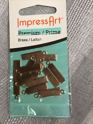 Impress Art Soft Strike Stamping Blanks Premium BRASS Craft DIY NEW 15 Pc 5/8 