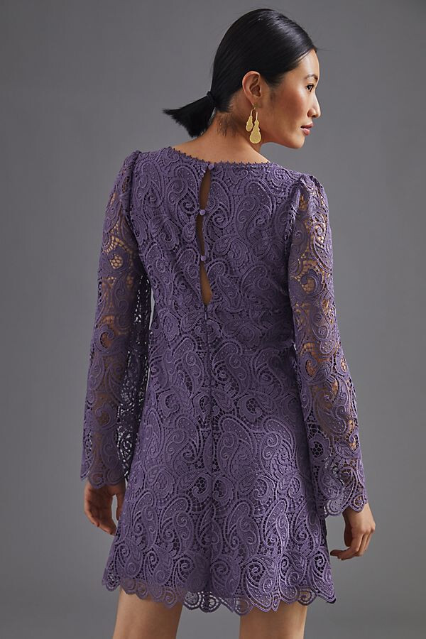 $180 Anthropologie Maeve Embroidered Lace Mini Dress new SIZE 2 lavender | eBay $180 Anthropologie Maeve Embroidered Lace Mini Dress new SIZE 2 lavender | eBay