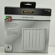 Defiant Wireless or Wired Doorbell Chime, White Bead Board Finish