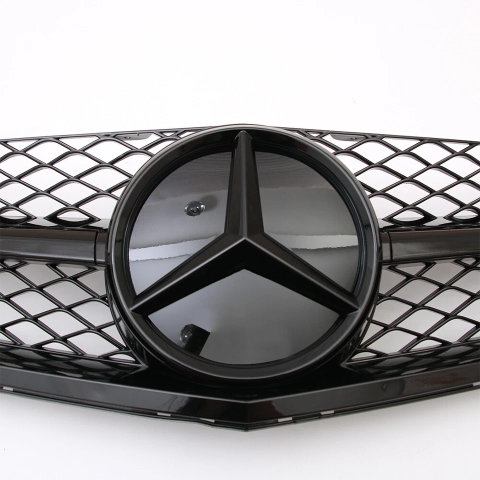 Front Bumper Grille W/Emblem For Mercedes Benz 2008 2009 2010 2011 W204 C63 AMG Foto 4 de 4