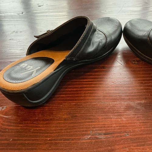 Yuu Enna Damen-Pantoletten Größe 8M dunkelbraun Schnallendetail Slipper WRS-14-12277 - Bild 5 von 11