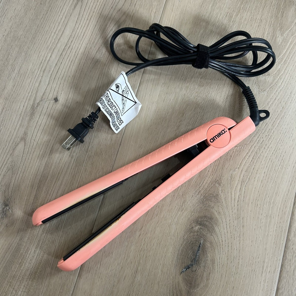 Amika 1.25' Strand Ceramic Hair Flat Iron Straightener 1in