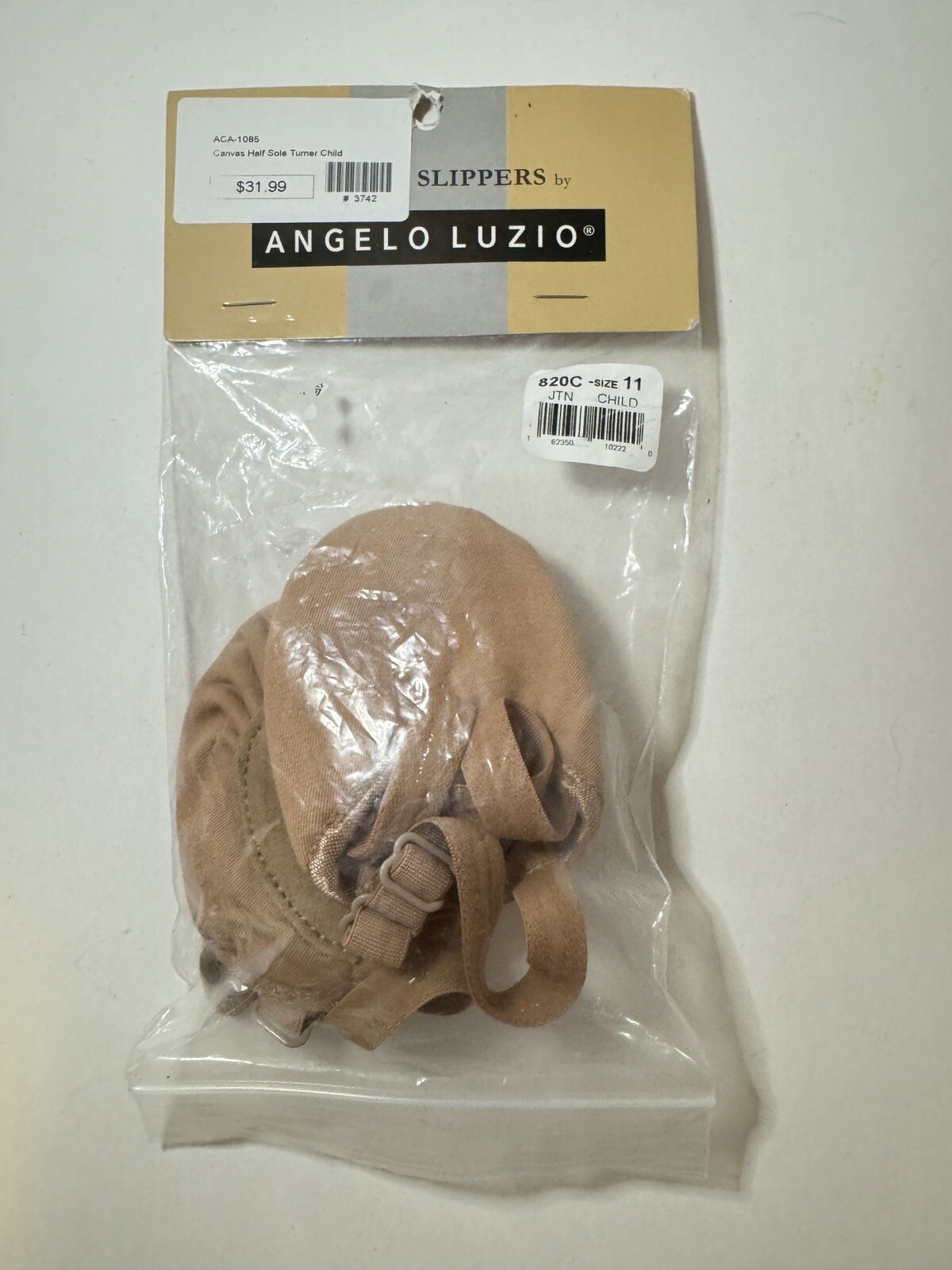 SAOLA Pantofole da ballo mezza suola Angelo Luzio 820C bambino taglia 11