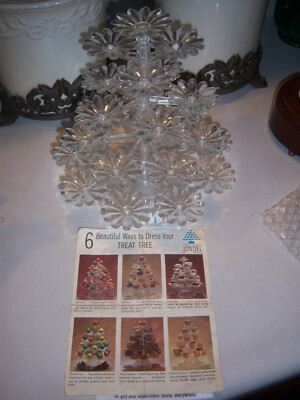 SWEET! RETRO VTG JONDEL DAISY Tree plastic appetizer TREATS Mod centerpiece DECO