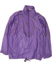 VINTAGE Womens Oversized Graphic Tracksuit Top Jacket UK 16 Large Purple BG04
