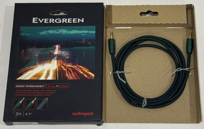 AudioQuest Evergreen 3.5mm Male to 3.5mm Male Cable - 6.56 ft. (2m)