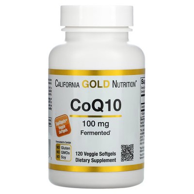 2 X California Gold Nutrition, CoQ10, 100 mg, 120 Veggie Softgels