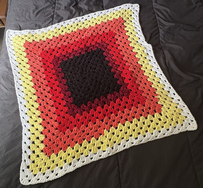 Baby blanket throw handmade