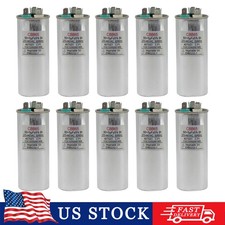 60/5 uF 60 5 MFD Capacitor 370 440 VAC Dual Run Capacitor AC Universal -10 Pack