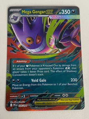 Pokemon - Mega Gengar ex 056/094 - Phantasmal Flames Double Rare NM - Free  Card | eBay