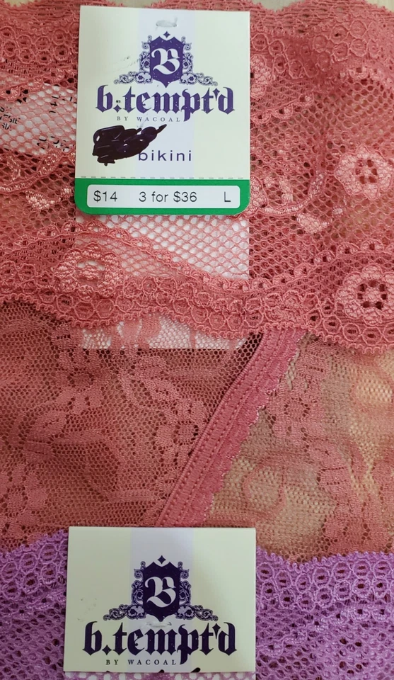 Женские шорты-бойшорты с петлями B.tempt'd от Wacoal и 2 кружевных трусики Kiss большого размера - Изображение 3 из 4