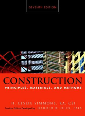 Construction : Principles, Materials, and Methods Hardcover
