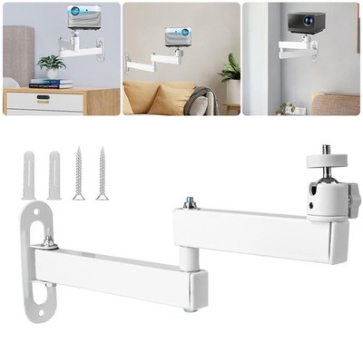 Foldable Projector Wall Ceiling Mount Bracket 360° Rotating 1/4'' Screw Universal