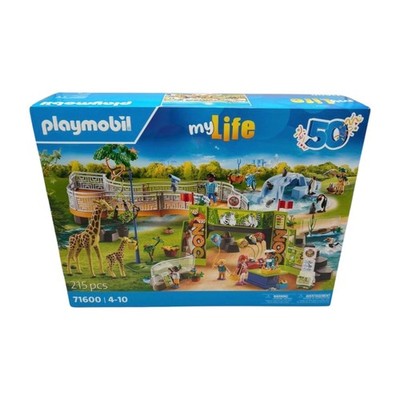 Playmobil MYLIFE 71600 Erlebnis-Zoo Umfangreiches Zoo-Set mit 16 Tieren, NEU&OVP