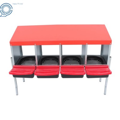 4 Hole Chicken Nesting Box Hen Laying Boxes Roll Away Nesting Box for Laying Egg