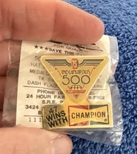 Vtg 1991 75th Anniversary Indianapolis 500 Champion Spark Plug Sponsor Pin 30