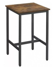 Industrial Bar Table Breakfast Kitchen Dining Room Furniture Vintage Tall Square