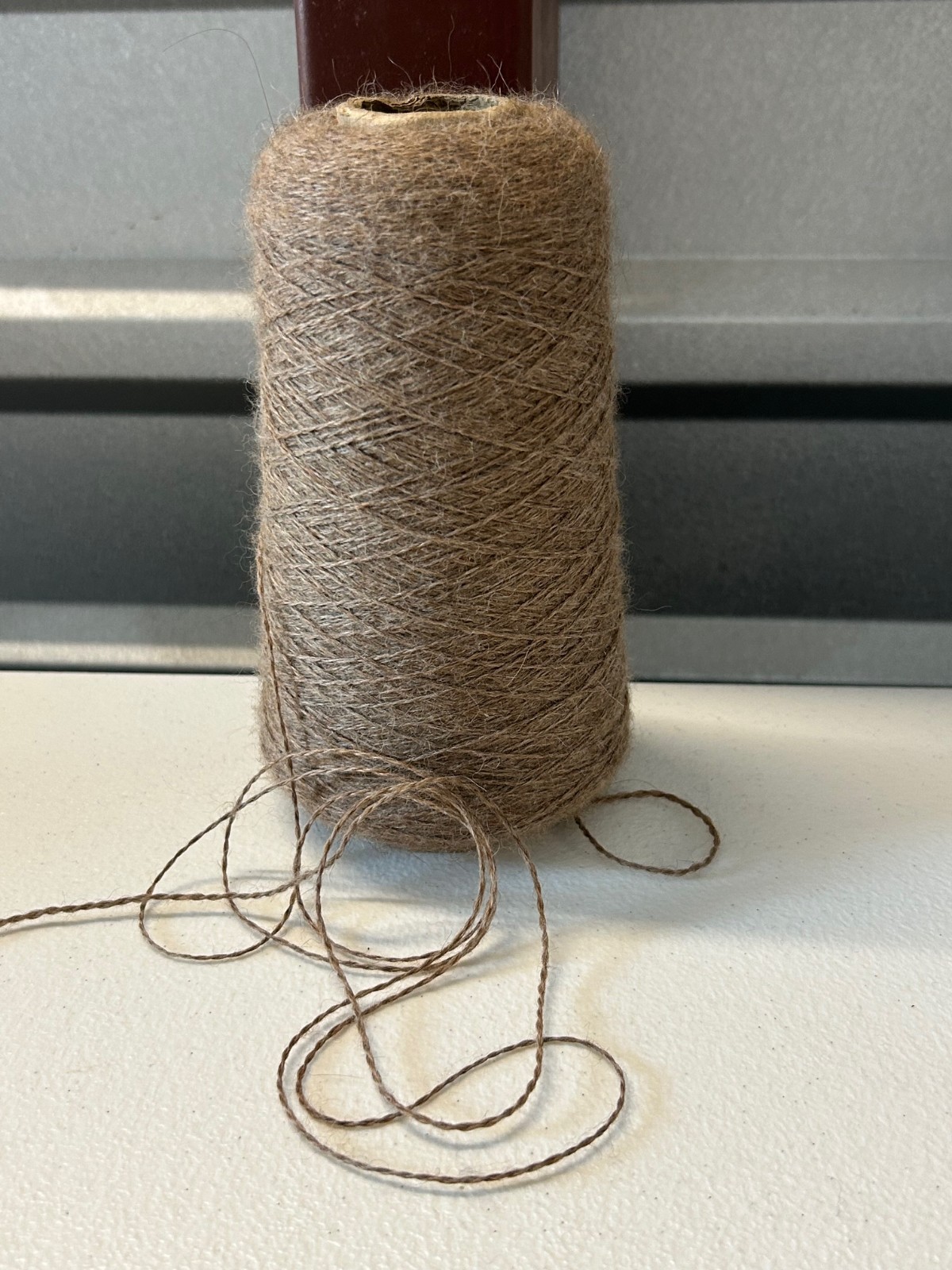 SOFT Cone Spool 2/12 #2 Baby Alpaca Cashmere Yarn 10.1oz 286gr 4002 Camel Brown