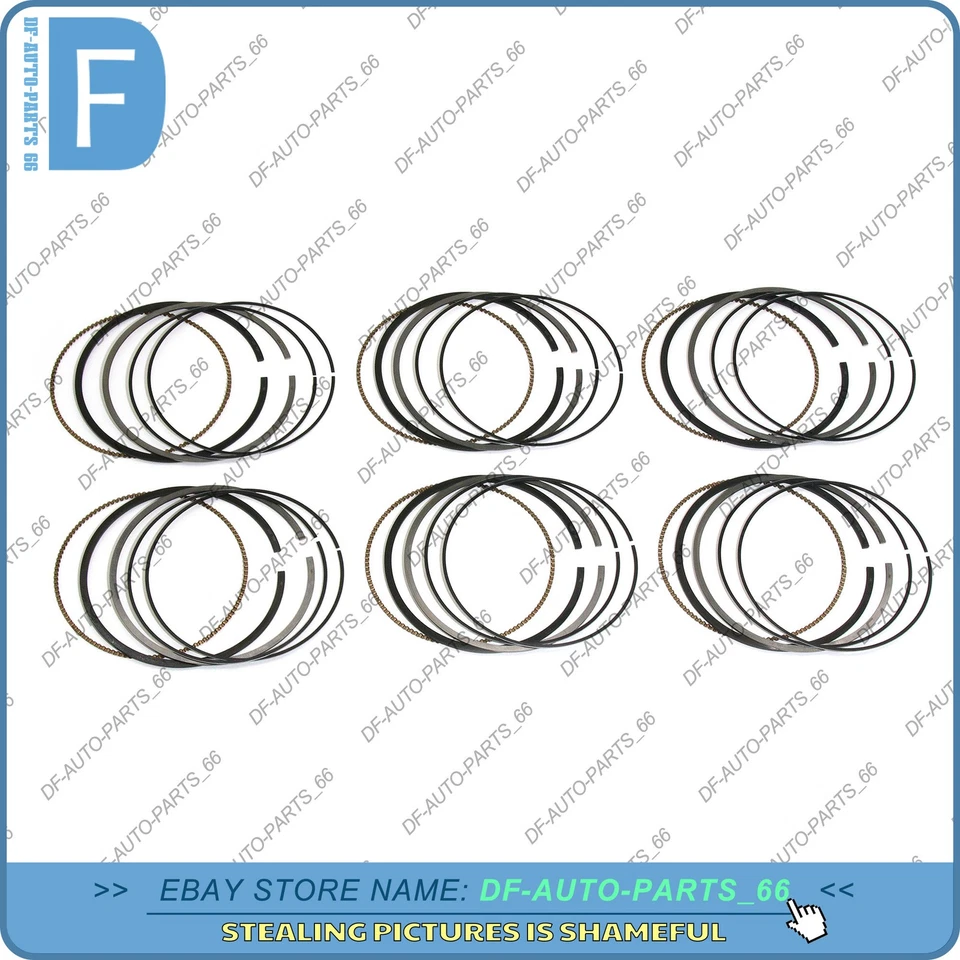 STD 6x Piston Rings Set For Porsche 911 Carrera S 4S Targa 997 996 M96 3.6 Φ96mm — 第 4/4 张图片
