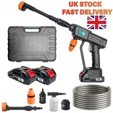 48V Portable Cordless Jet Washer, Pressure Cleaning Gun for Car Patio Garden