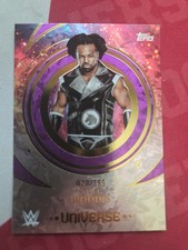 2025 Topps WWE Universe Xavier Woods #61 Purple Glass 28/399