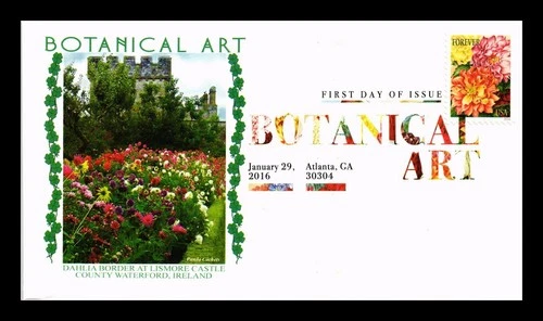 US COVER BOTANICAL ART FIRST DAY ISSUE PANDA CACHET