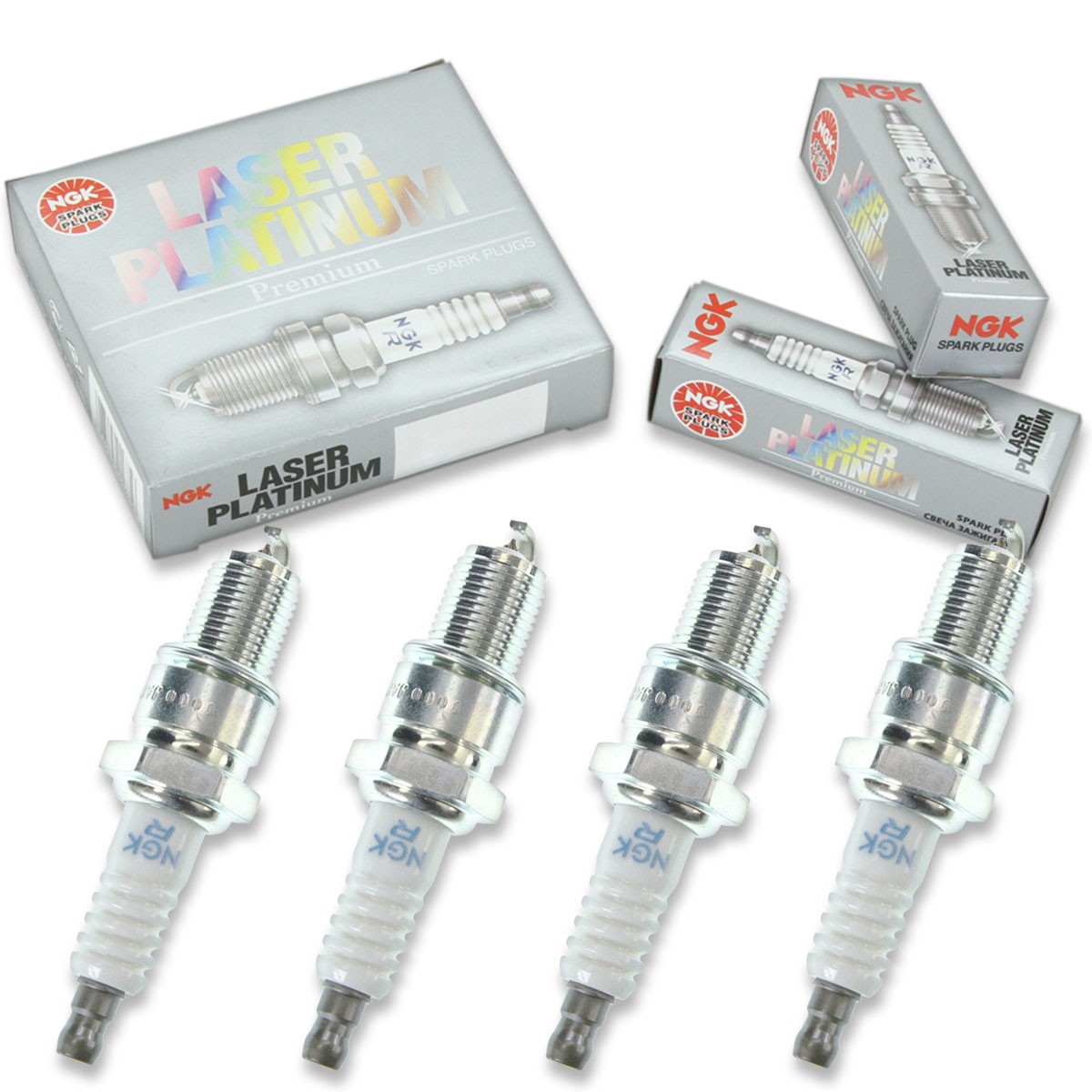 4 pcs NGK Laser Platinum Spark Plugs for 1989-1992 Eagle Vista 2.0L 1.5L L4 lw