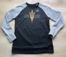 adidas Mens NCAA Arizona State Sun Devils ASU Climawarm Crew Neck Sweatshirt Med