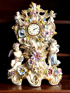 Dresden Porcelain Clock | eBay