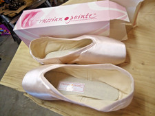 Russian Pointe Pink Satin Ballet Shoes Model D Size 41 NEW 