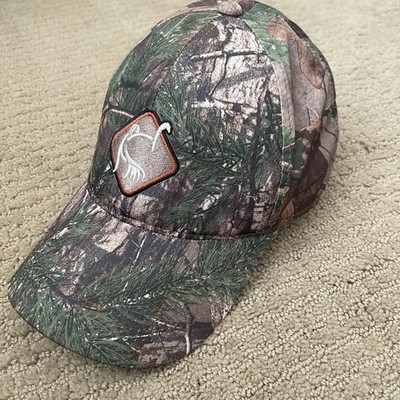 Drake Ol  Tom Hat Green Camo Embroidered Diamond Logo Cap Turkey Hunting Adj