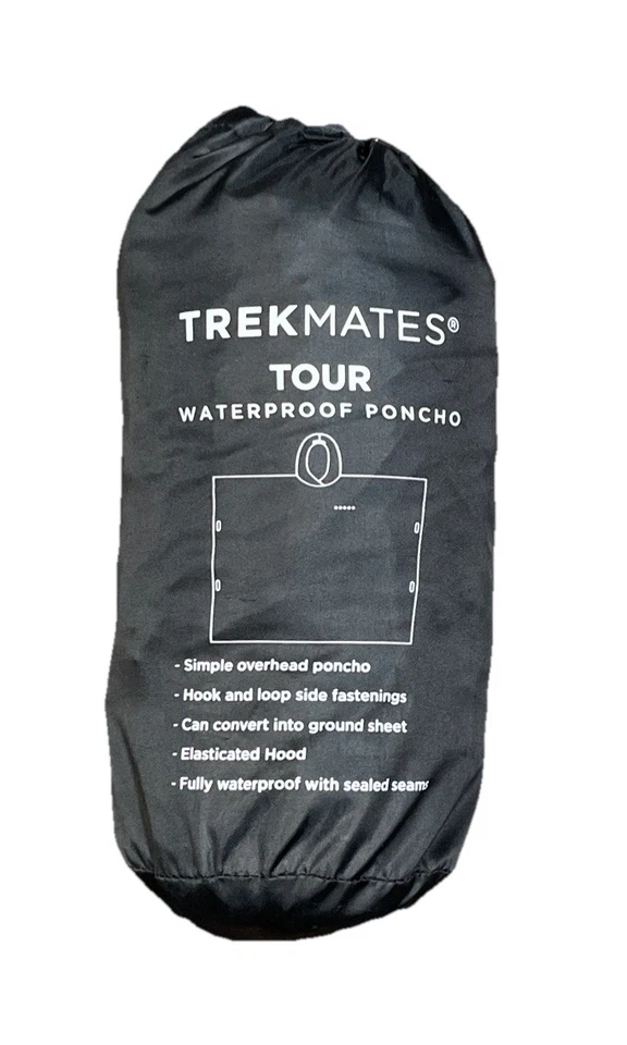 Poncho impermeable Trekmates Deluxe - negro talla única para todos - con bolsa de transporte Foto 2 de 2