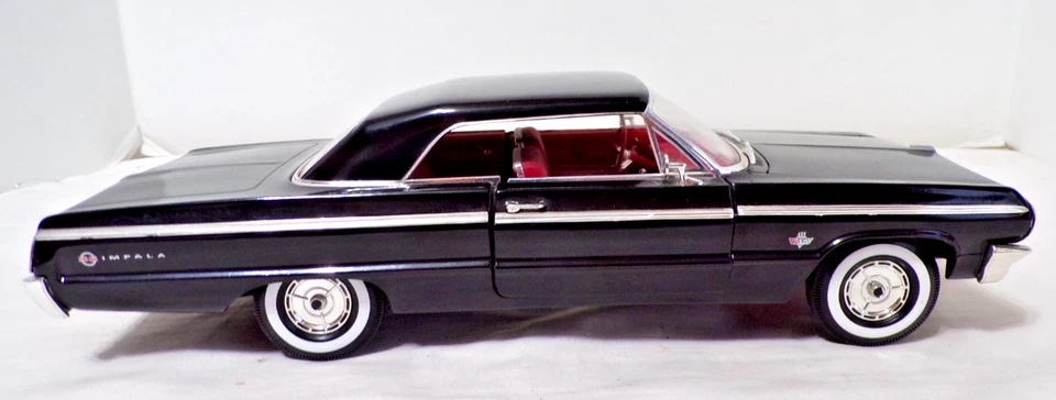 ERTL American Muscle 1964 CHEVY IMPALA SS 409 - 1:18 - Black - No Box - Image 2 of 4