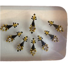 Indian Bollywood Bindi Body Jewel Self Adhesive, Crystal Forehead, Face Jewels