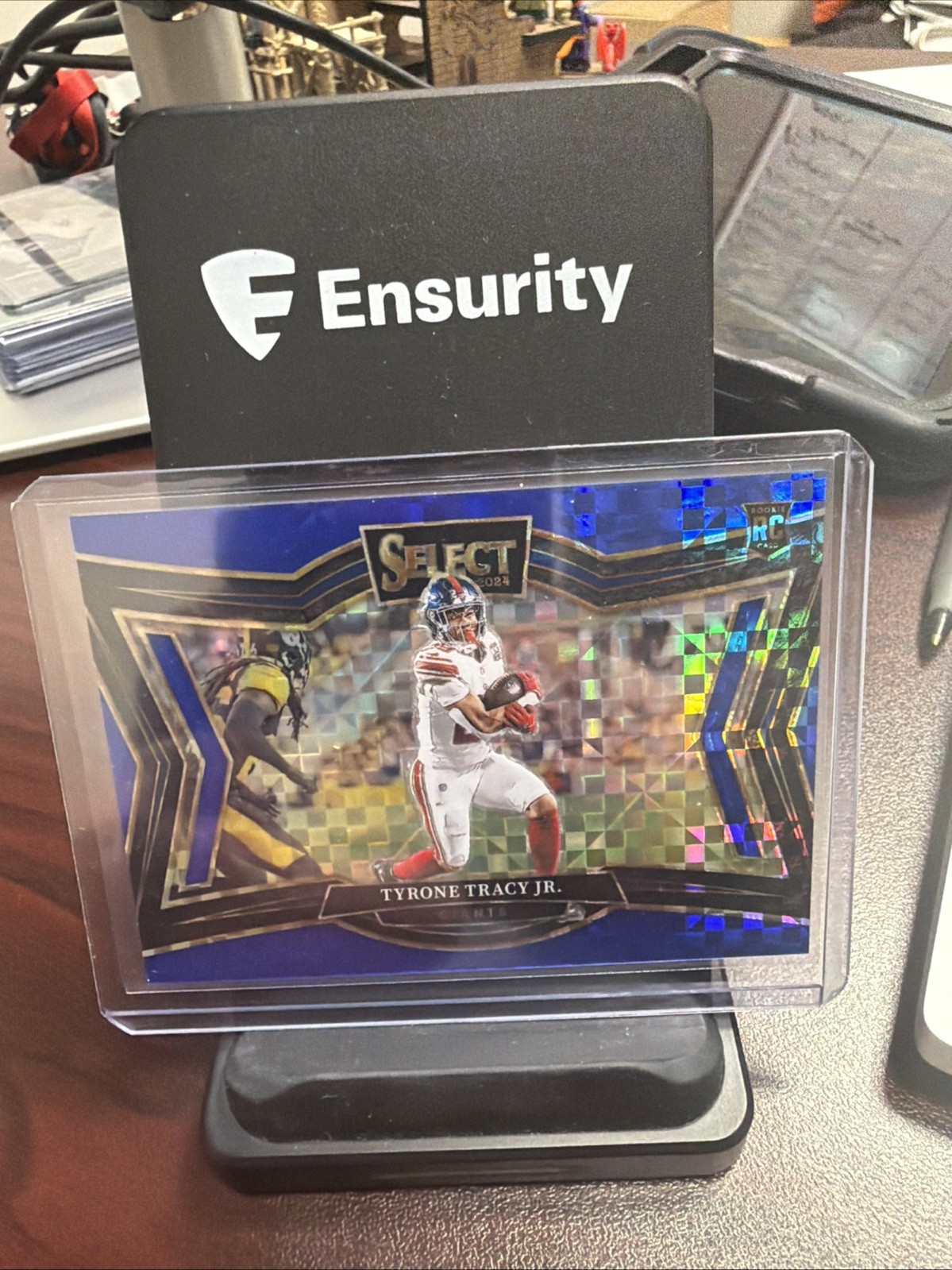 2024 Panini Select - Field Level Tyrone Tracy Jr. #479 Blue Prizm /75 (RC)