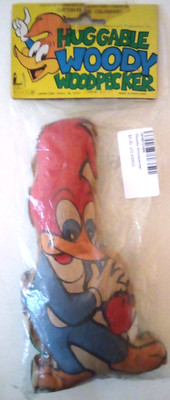 VTG 1970s WOODY WOODPECKER PLUSH TOY 8'' WALTER LANCE LARAMI NEW SEALED am