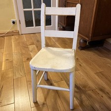 Antique Childs School / Chapel Chair Wooden  Chair Small Chair. 1950’s.