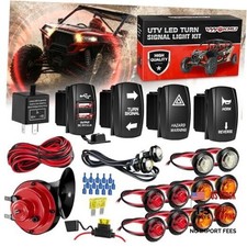 Universal UTV Turn Signal Kit with 110D Horn, SXS ATV UTV Street Legal Kit for