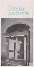 Vintage Hotel Margutta Rome Brochure Mid-Century Italy Travel Ephemera 1950s