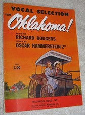 OKLAHOMA! VOCAL SELECTION By Richard Rodgers & Hammerstein Oscar Mint Condition