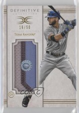2017 Topps Definitive Collection Jumbo Relic 16/50 Nomar Mazara #DJRC-NM z0q