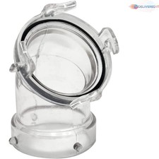 Clearview Hose Adapter 45  NPT Fit 3-Inch for Leakproof Connections